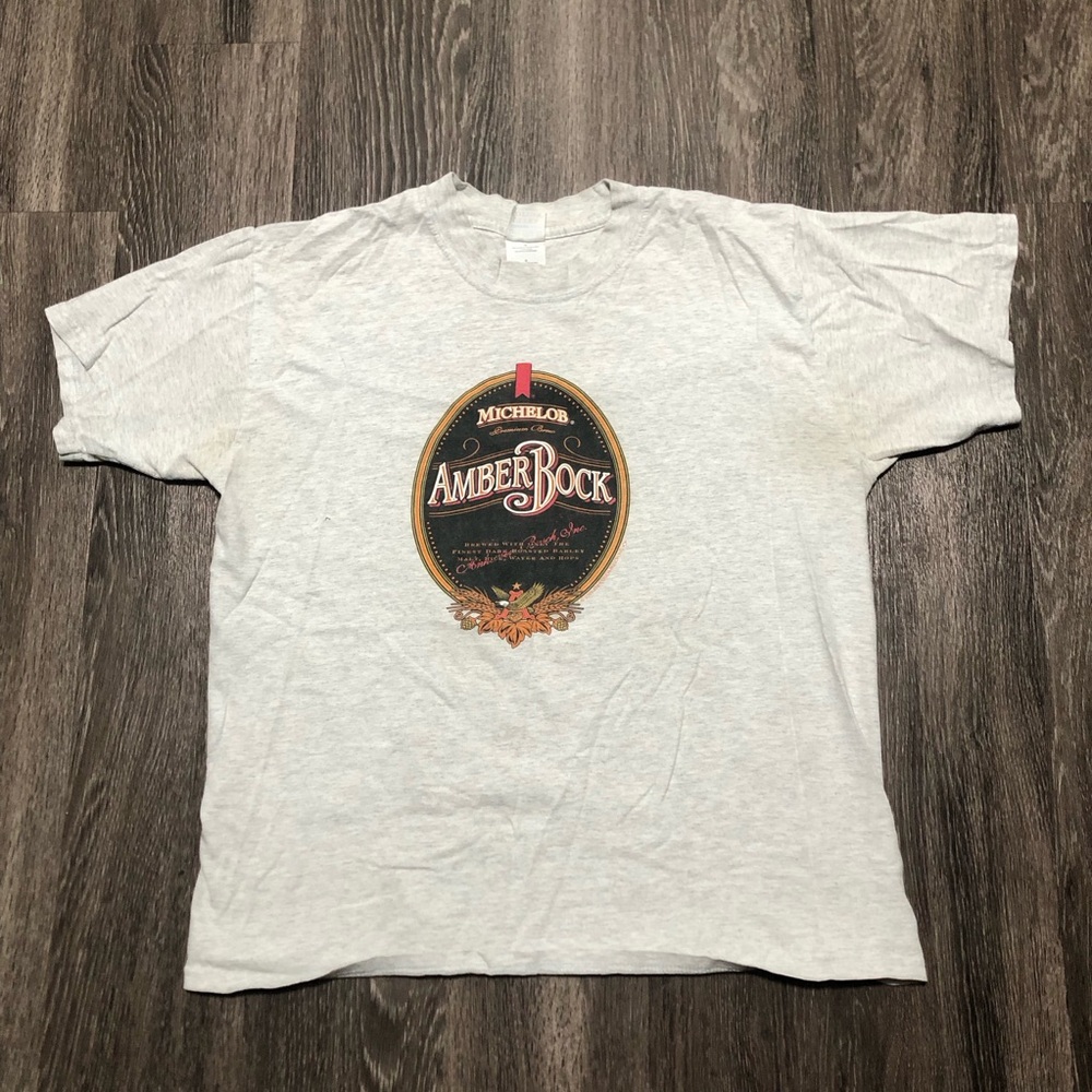 Michelob Amber Bock Vintage Graphic T-Shirt - Large